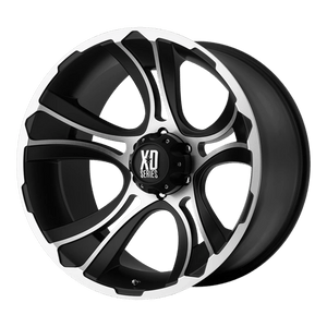 XD Series XD801 CRANK Matte Black Machined 22x11 -44 8x165.1mm 125.1mm - WheelWiz