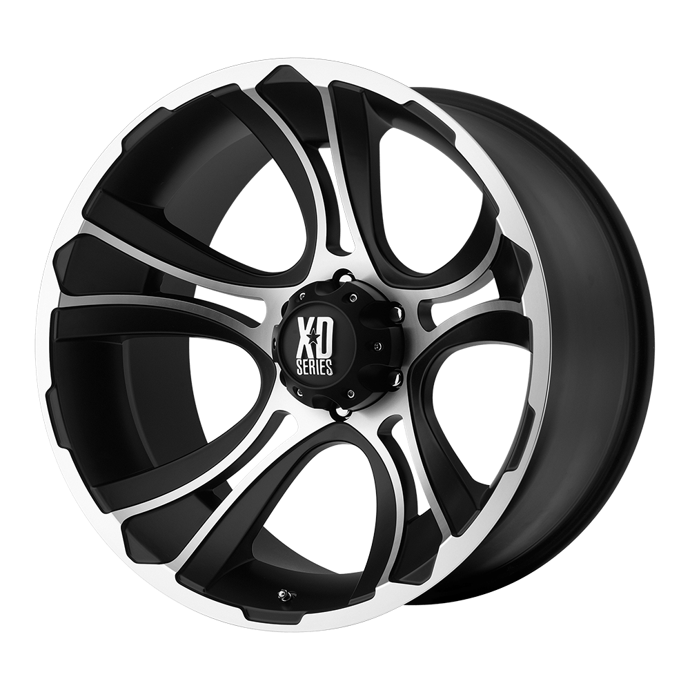 XD Series XD801 CRANK Matte Black Machined 17x9 00 6x139.7mm 106.1mm - WheelWiz