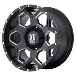 XD Series XD813 BATALLION Gloss Black Milled 17x10 -24 8x170mm 125.1mm - WheelWiz