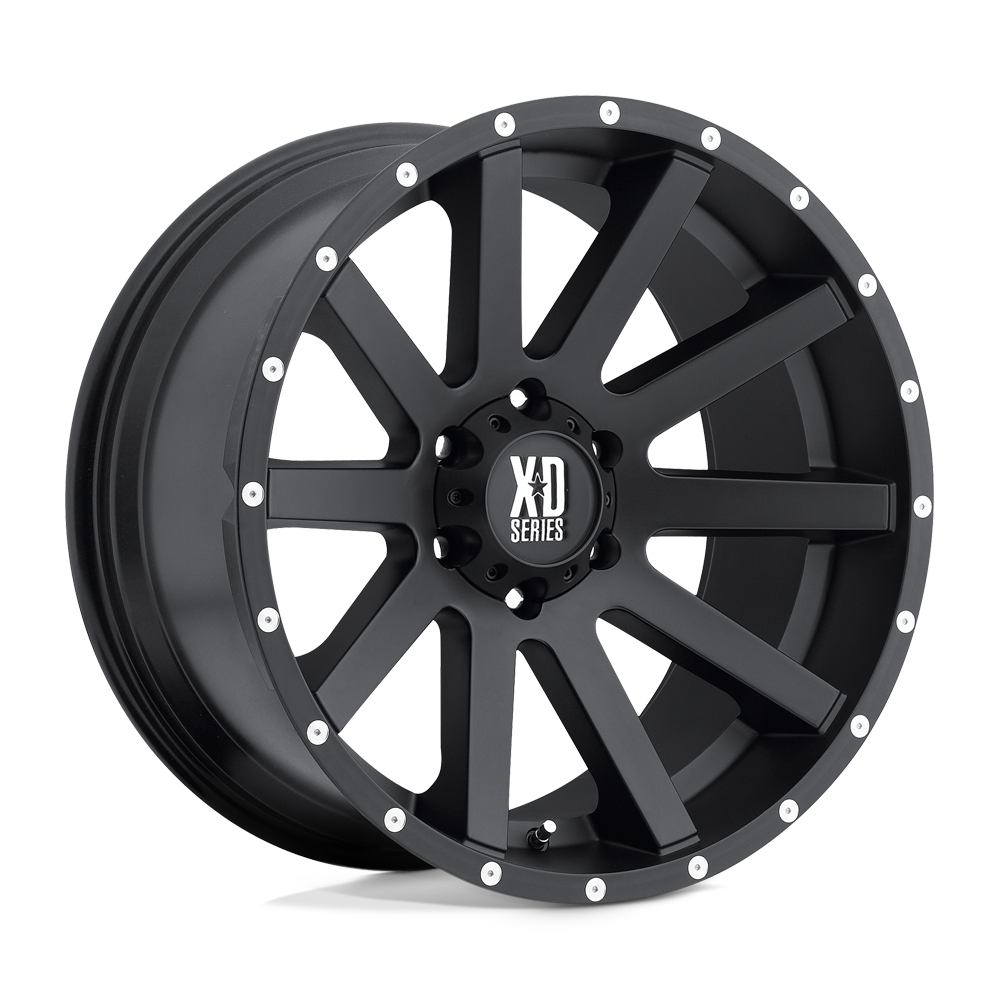 XD Series XD818 HEIST Satin Black 22x9.5 +15 6x120mm 66.9mm - WheelWiz