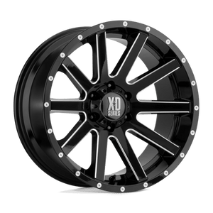 XD Series XD818 HEIST Satin Black Milled 22x10 +12 5x139.7mm 78.1mm - WheelWiz