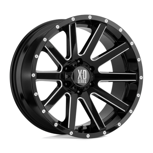 XD Series XD818 HEIST Satin Black Milled 18x9 +12 6x139.7mm 106.1mm - Wheelwiz