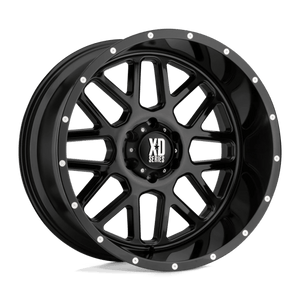 XD Series XD820 GRENADE Gloss Black 20x9 00 8x165.1mm 125.1mm - WheelWiz