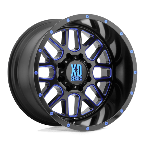 XD Series XD820 GRENADE Satin Black Mill W/ Blue Tint 20x9 0 5x127mm 78.1mm - Wheelwiz