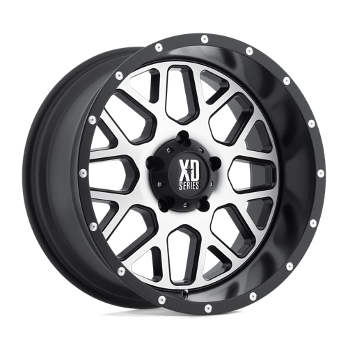 XD Series XD820 GRENADE Satin Black Machined Face 20x9 00 8x170mm 125.1mm - WheelWiz