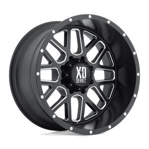 XD Series XD820 GRENADE Satin Black Milled 20x9 00 8x180mm 124.2mm - WheelWiz