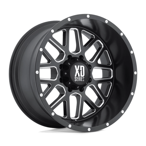 XD Series XD820 GRENADE Satin Black Milled 20x10 -24 6x139.7mm 106.1mm - WheelWiz