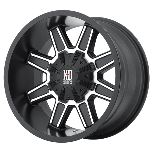 XD Series XD823 TRAP Satin Black W/ Machined Face 20x9 +18 6x135|6x139.7mm 106.1mm - Wheelwiz