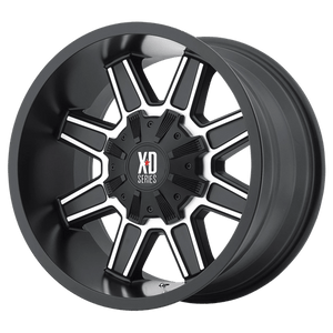 XD Series XD823 TRAP Satin Black With Machined Face 20x12 -44 8x170mm 125.1mm - WheelWiz