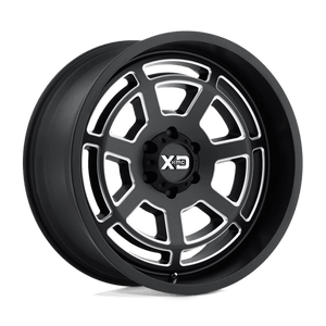 XD Series XD824 BONES Satin Black Milled 20x9 00 5x139.7mm 108mm - WheelWiz