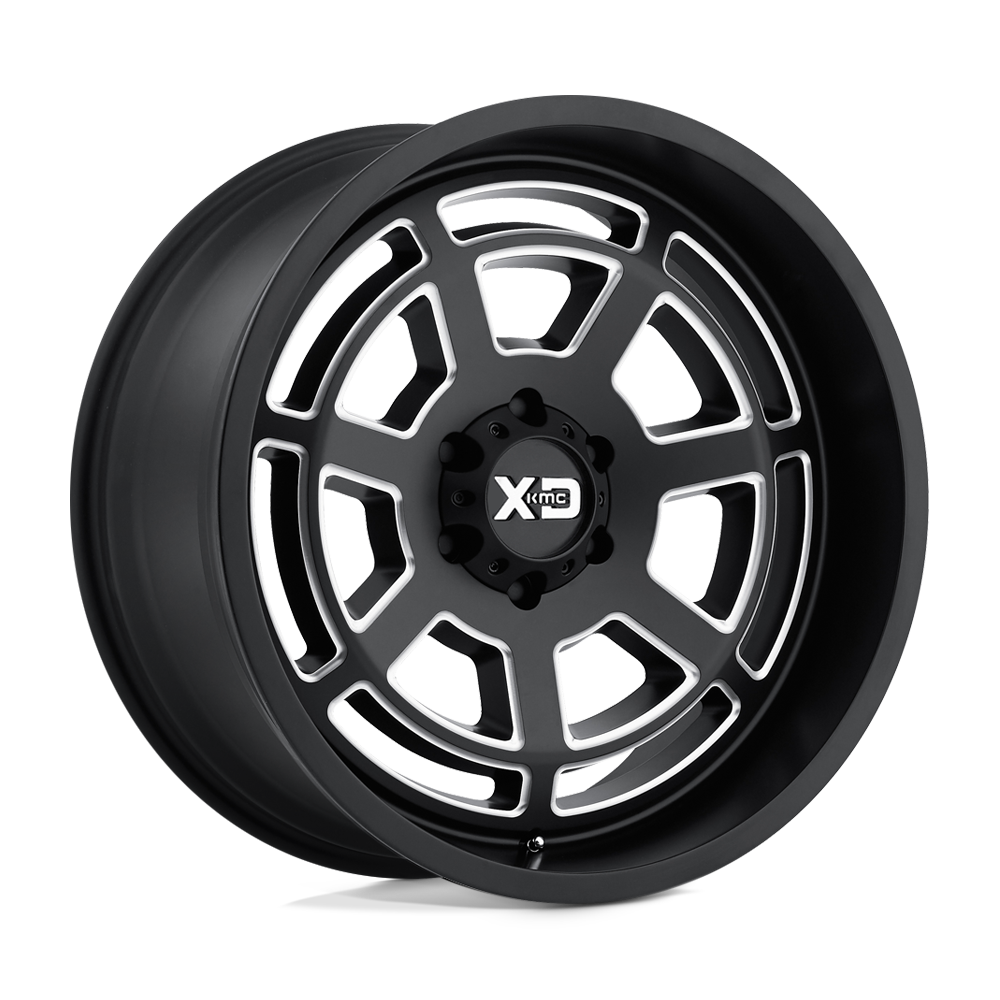 XD Series XD824 BONES Satin Black Milled 20x9 00 5x139.7mm 108mm - WheelWiz