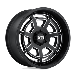 XD Series XD824 BONES Satin Black Milled 20x9 00 5x139.7mm 108mm - WheelWiz