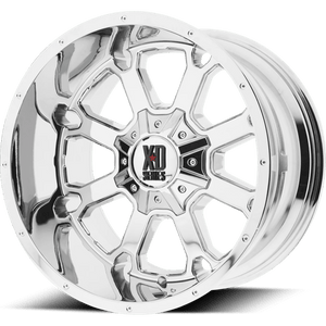 XD Series XD825 BUCK 25 Chrome 20x9 +18 8x180mm 124.2mm - WheelWiz