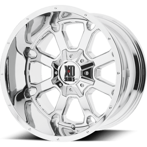 XD Series XD825 BUCK 25 Chrome 20x12 -44 8x170mm 125.1mm - WheelWiz