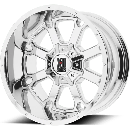 XD Series XD825 BUCK 25 Chrome 20x10 -24 8x180mm 124.2mm - Wheelwiz