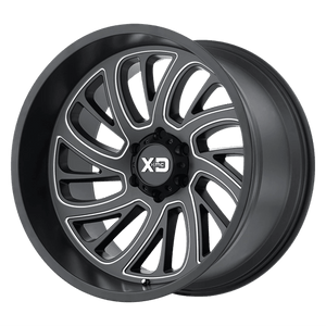 XD Series XD826 SURGE Satin Black Milled 20x12 -44 8x170mm 125.1mm - WheelWiz