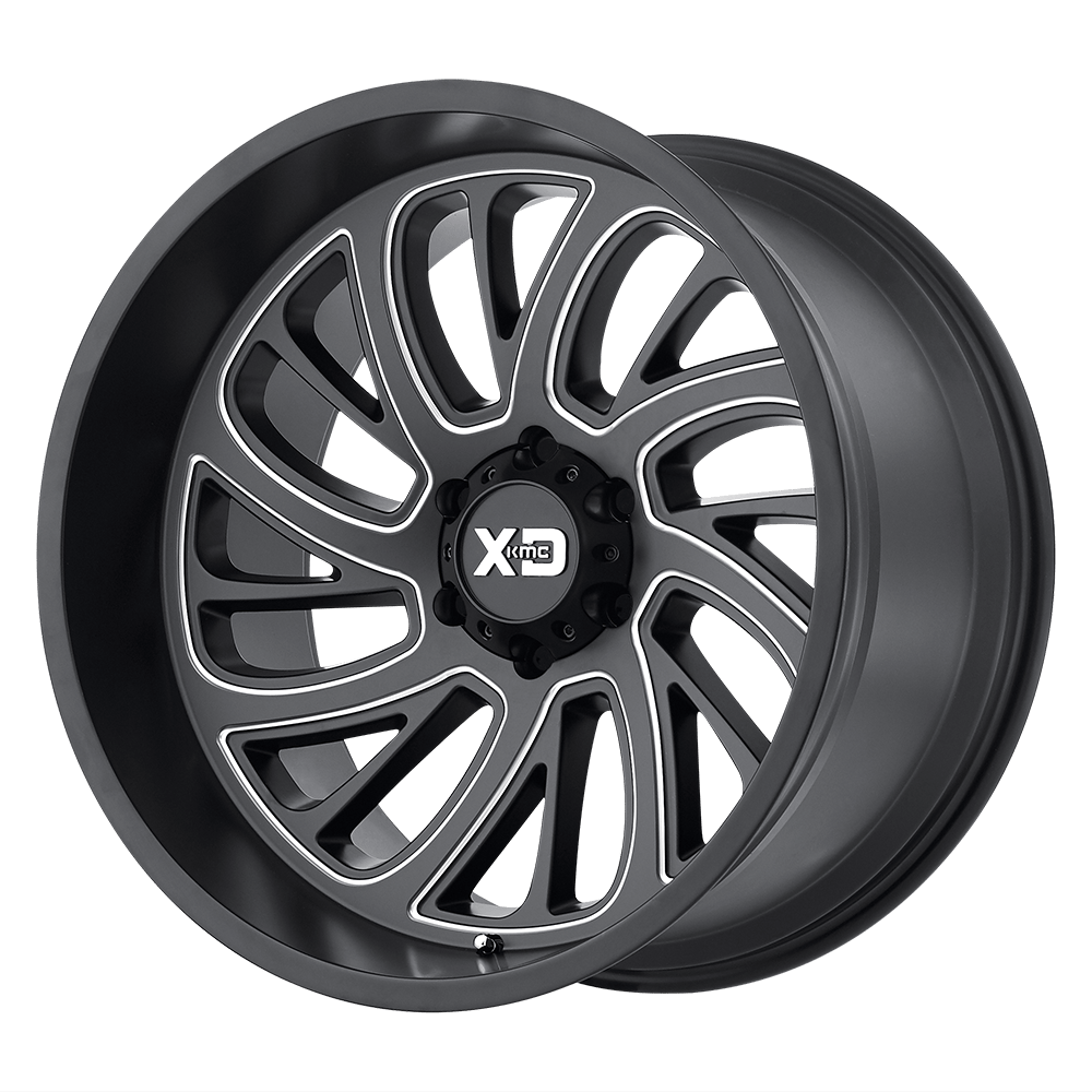 XD Series XD826 SURGE Satin Black Milled 20x10 -24 8x170mm 125.1mm - WheelWiz