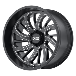 XD Series XD826 SURGE Satin Black Milled 20x10 -24 8x170mm 125.1mm - WheelWiz