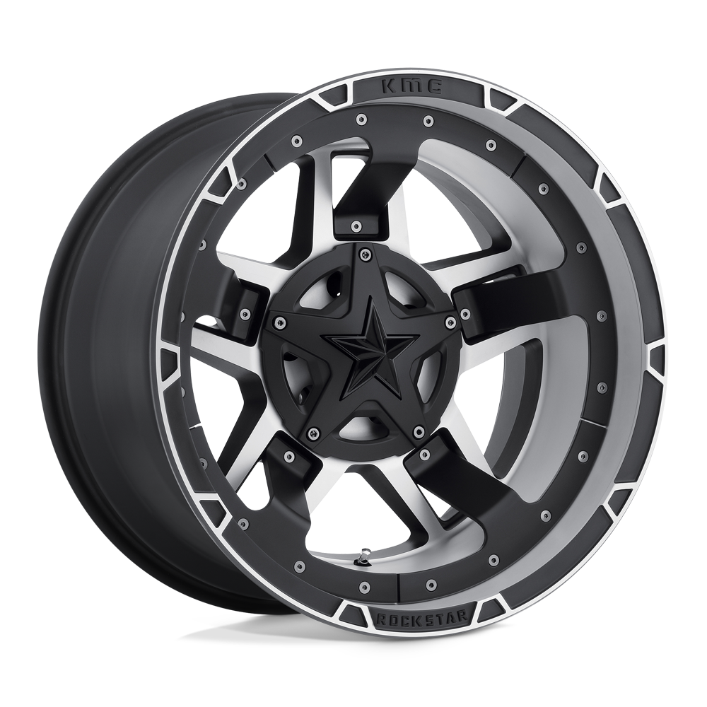 XD Series XD827 ROCKSTAR III Matte Black Machined 20x9 -12 5x139.7|5x150mm 110.1mm - WheelWiz