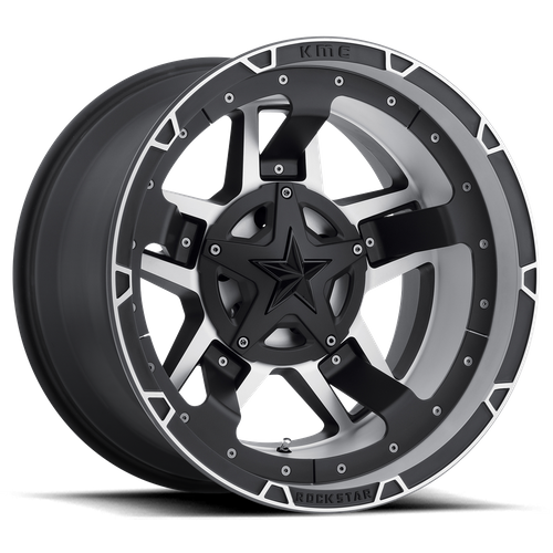 XD Series XD827 ROCKSTAR III Matte Black Machined 22x10 -18 8x165.1mm 125.1mm