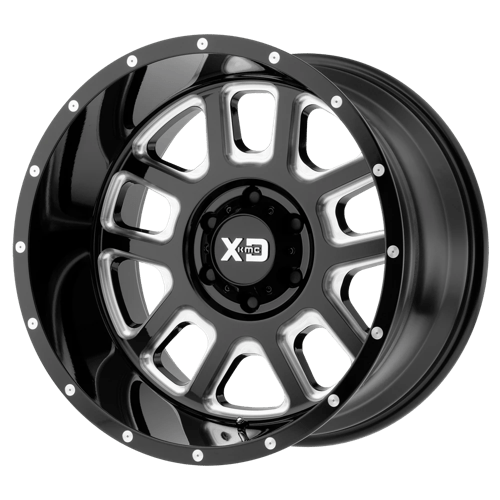 XD Series XD828 DELTA Gloss Black Milled 20x9 +18 6x114.3mm 72.6mm - WheelWiz