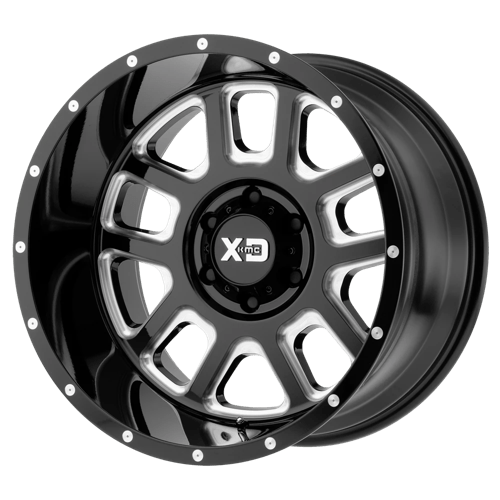 XD Series XD828 DELTA Gloss Black Milled 20x9 -12 5x127mm 72.6mm