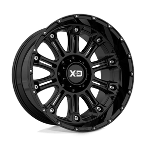 XD Series XD829 HOSS II Gloss Black 20x12 -44 5x127mm 72.6mm - WheelWiz