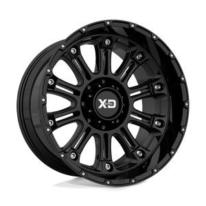 XD Series XD829 HOSS II Gloss Black 20x14 -76 5x127mm 72.6mm - WheelWiz