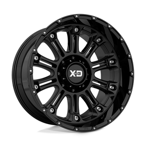 XD Series XD829 HOSS II Gloss Black 20x9 +18 6x114.3mm 72.6mm - WheelWiz