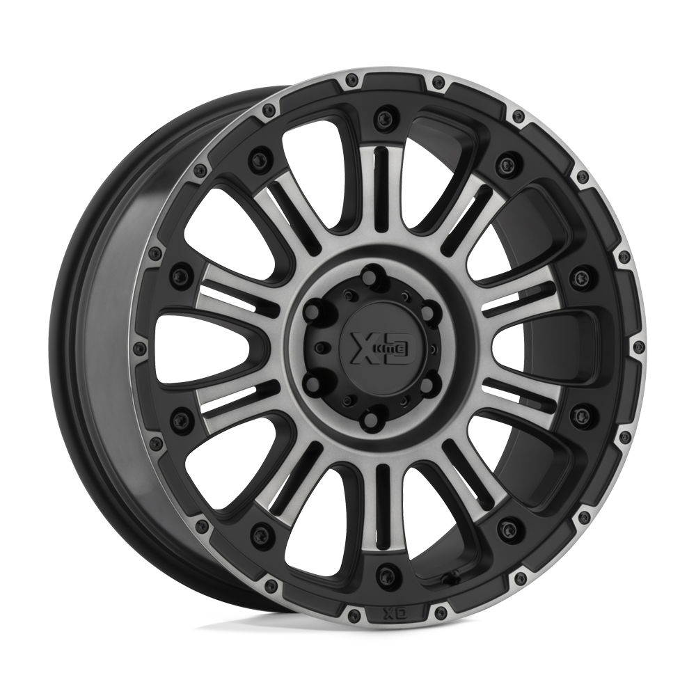 XD Series XD829 HOSS II Satin Black Machined Gray Tint 17x9 +18 5x127mm 72.6mm - WheelWiz