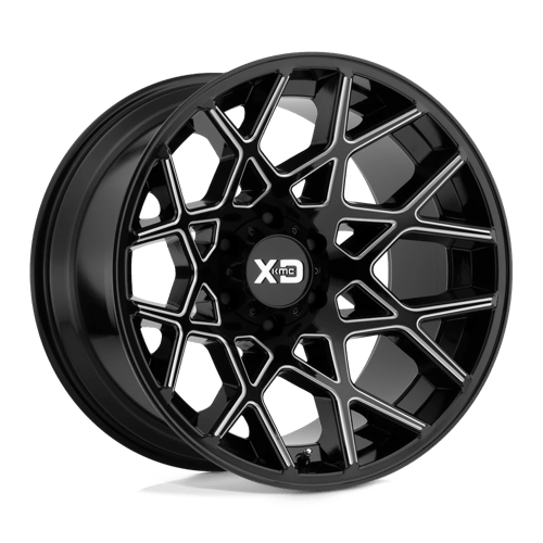 XD Series XD831 CHOPSTIX Gloss Black Milled 20x10 -24 5x127mm 72.6mm - Wheelwiz