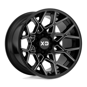 XD Series XD831 CHOPSTIX Gloss Black Milled 20x12 -44 5x139.7mm 78.1mm - WheelWiz