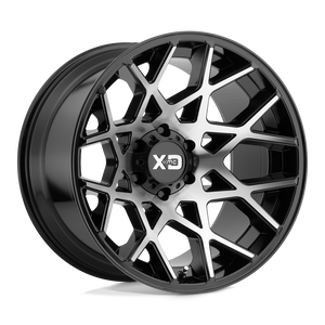 XD Series XD831 CHOPSTIX Gloss Black Machined 20x12 -44 8x180mm 124.2mm - WheelWiz