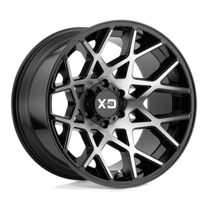 XD Series XD831 CHOPSTIX Gloss Black Machined 20x10 -24 6x139.7mm 106.1mm - WheelWiz