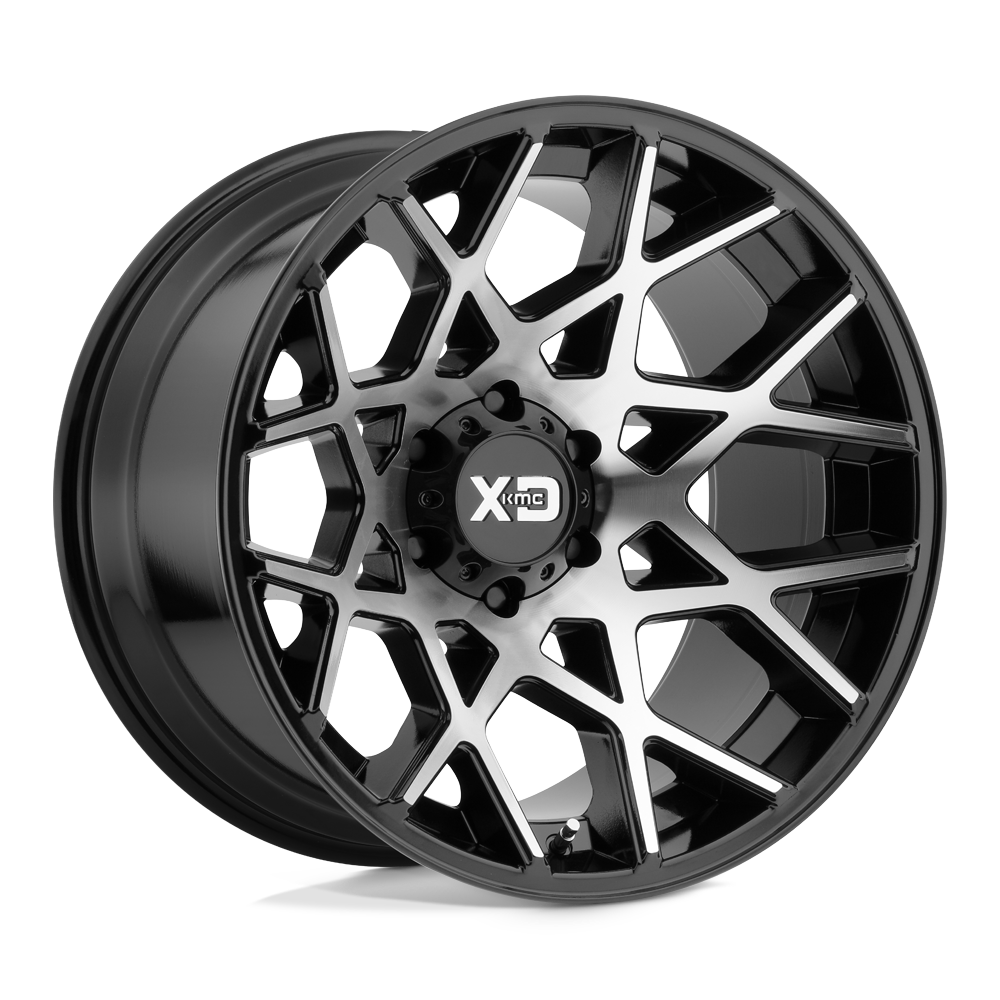 XD Series XD831 CHOPSTIX Gloss Black Machined 20x10 -24 5x139.7mm 78.1mm - WheelWiz