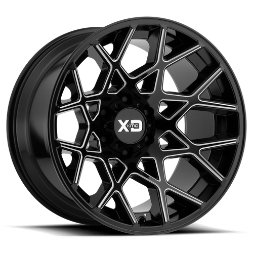 XD Series XD831 CHOPSTIX Gloss Black Milled 20x10 -24 6x139.7mm 106.1mm
