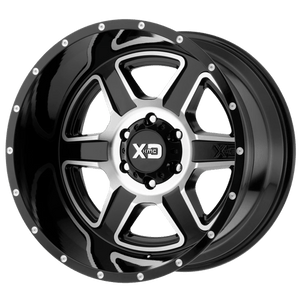 XD Series XD832 FUSION Gloss Black Machined 20x9 +18 6x114.3mm 72.6mm - WheelWiz