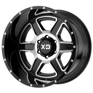 XD Series XD832 FUSION Gloss Black Machined 18x9 +18 5x127mm 72.6mm - WheelWiz