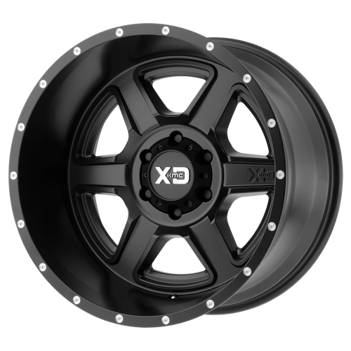 XD Series XD832 FUSION Satin Black 20x9 +18 6x114.3mm 72.6mm - WheelWiz