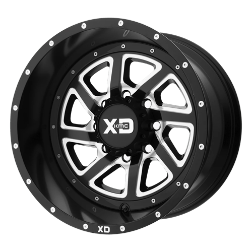 XD Series XD833 RECOIL Satin Black Milled With Reversible Ring 20x9 +18 6x135mm 87.1mm - WheelWiz