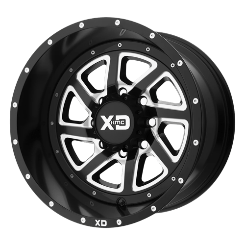 XD Series XD833 RECOIL Satin Black Milled With Reversible Ring 20x9 -12 8x170mm 125.1mm - WheelWiz