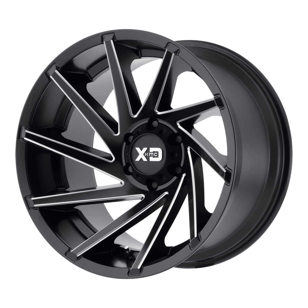XD Series XD834 CYCLONE Satin Black Milled 20x9 00 5x127mm 78.1mm - WheelWiz