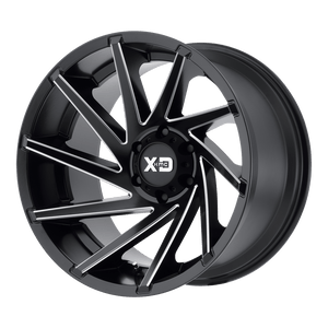 XD Series XD834 CYCLONE Satin Black Milled 20x9 00 5x127mm 78.1mm - WheelWiz