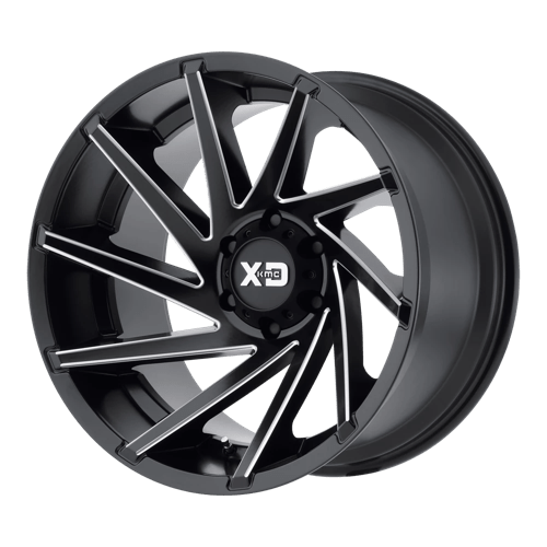 XD Series XD834 CYCLONE Satin Black Milled 18x9 00 6x139.7mm 106.1mm - WheelWiz