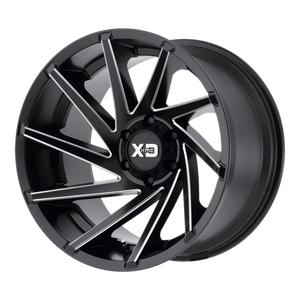 XD Series XD834 CYCLONE Satin Black Milled 18x9 00 6x139.7mm 106.1mm - WheelWiz