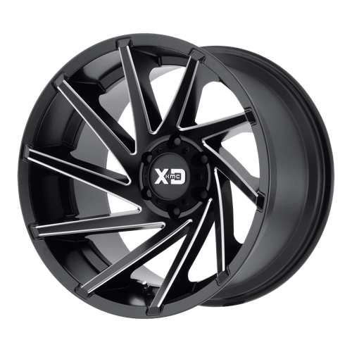XD Series XD834 CYCLONE Satin Black Milled 22x10 -18 6x139.7mm 106.1mm - Wheelwiz