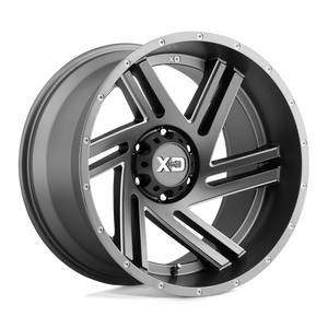 XD Series XD835 SWIPE Satin Gray Milled 20x10 -18 8x165.1mm 125.1mm - WheelWiz