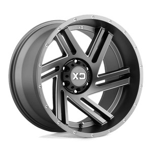 XD Series XD835 SWIPE Satin Gray Milled 20x10 -18 8x165.1mm 125.1mm - WheelWiz