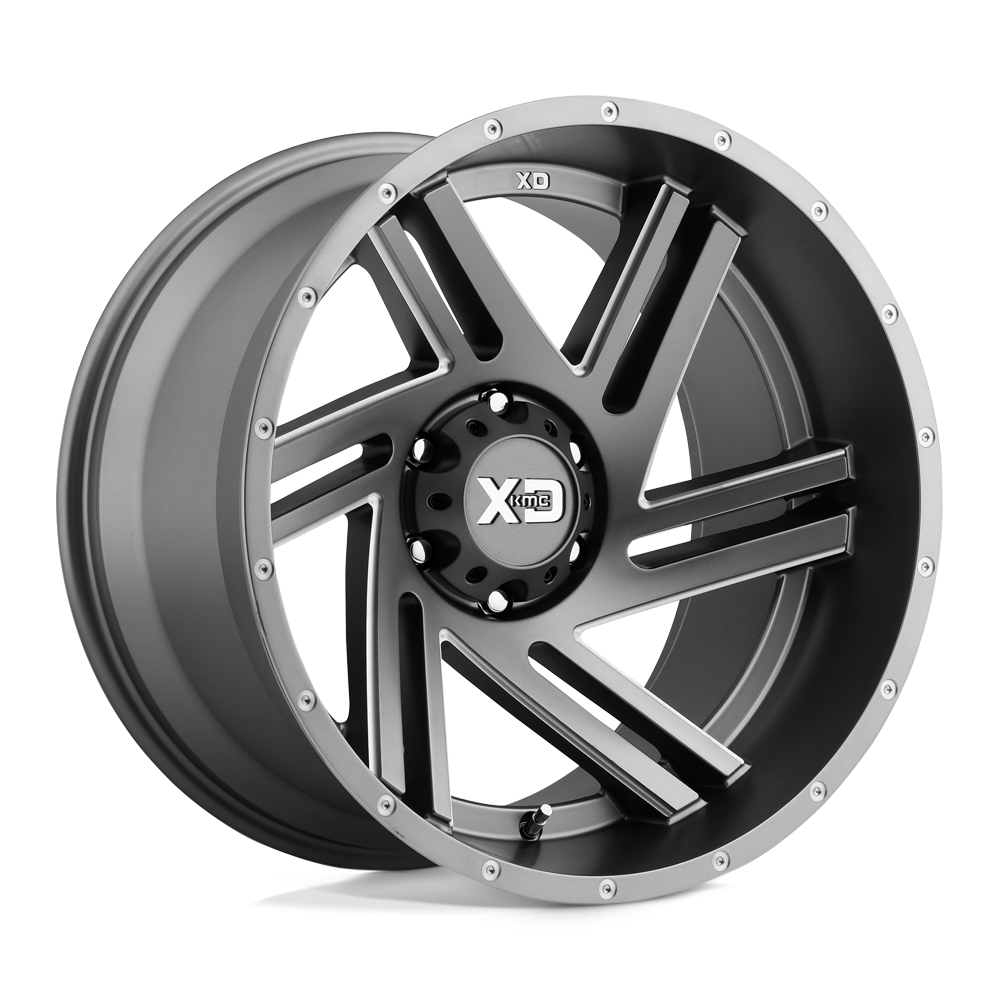 XD Series XD835 SWIPE Satin Gray Milled 17x9 -12 6x139.7mm 106.1mm - WheelWiz