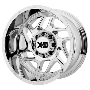 XD Series XD836 FURY Chrome 20x9 00 8x165.1mm 125.1mm - WheelWiz